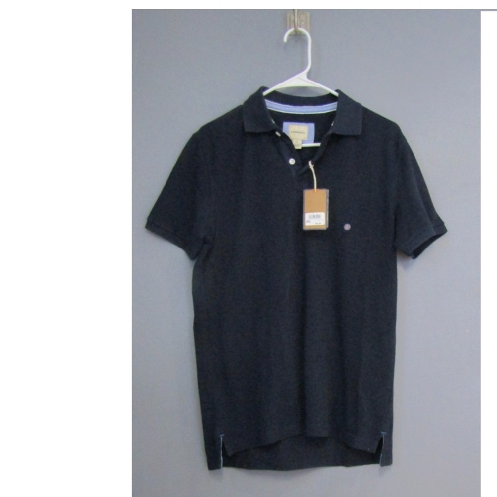 NEW G.H. Bass Navy Blue Polo Golf Shirt S